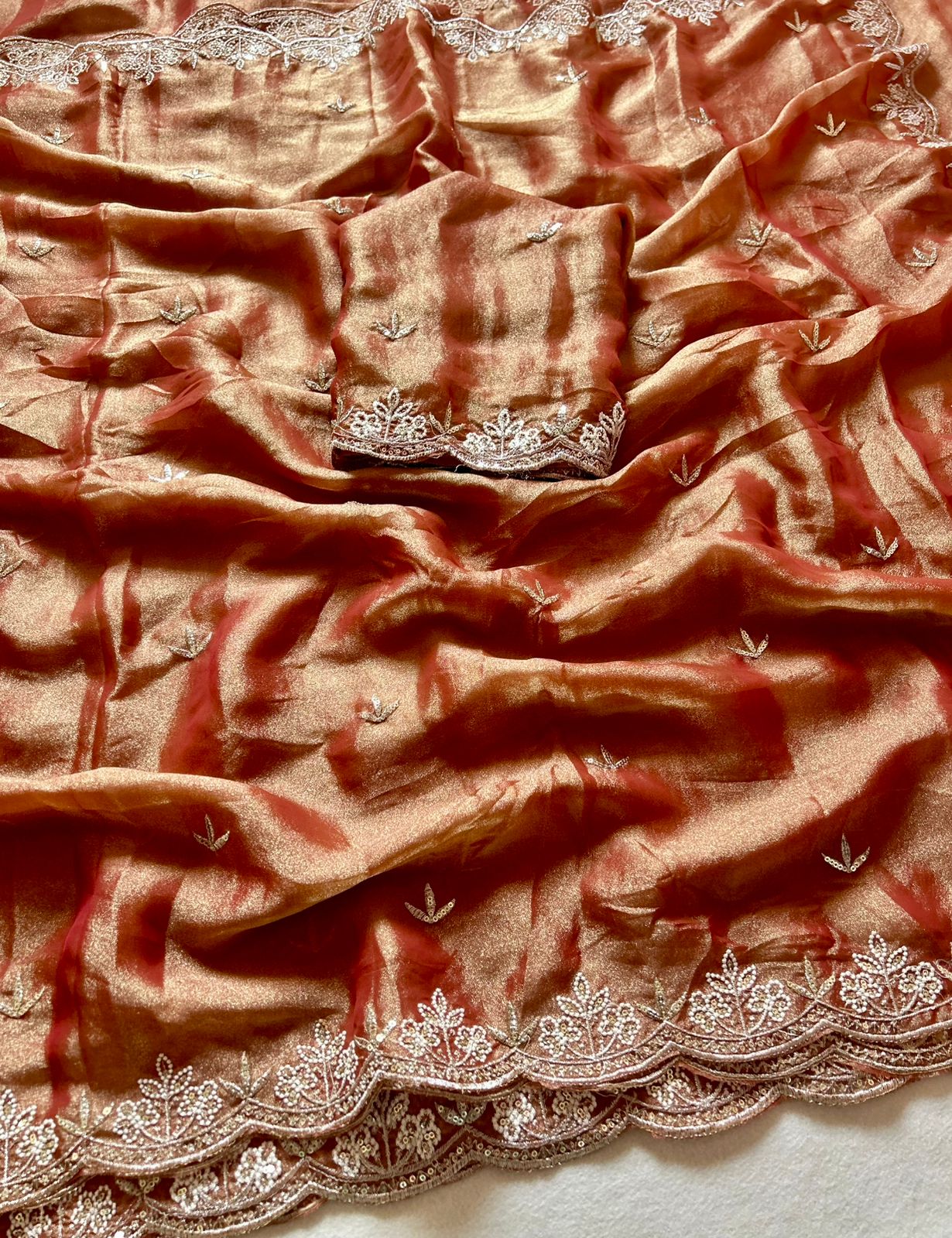 Bronze Pita Tissue Silk