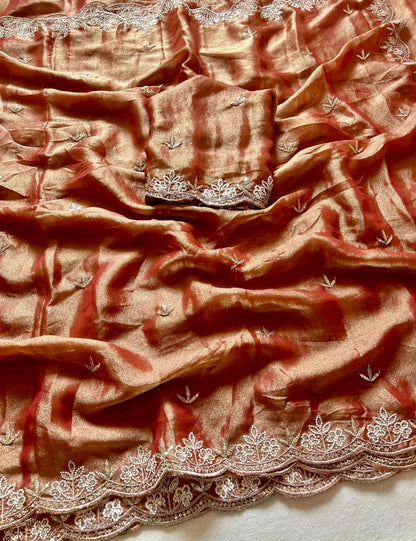 Bronze Pita Tissue Silk