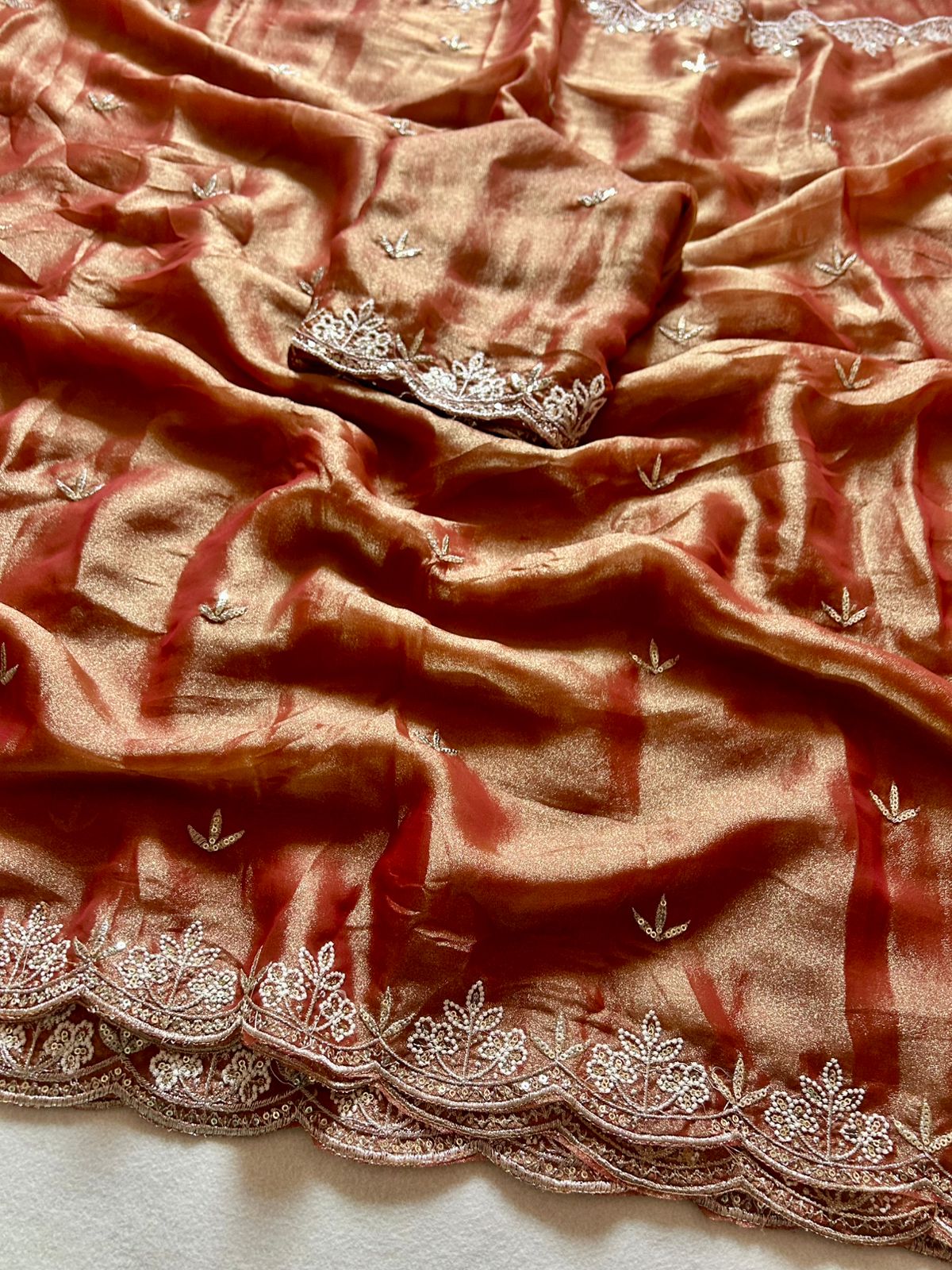 Bronze Pita Tissue Silk