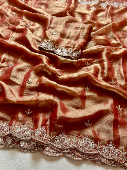 Bronze Pita Tissue Silk