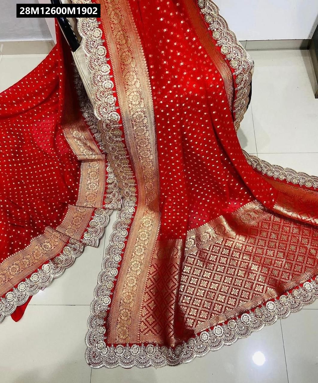 Pure Crepe Khadi Silk Pattu Saree