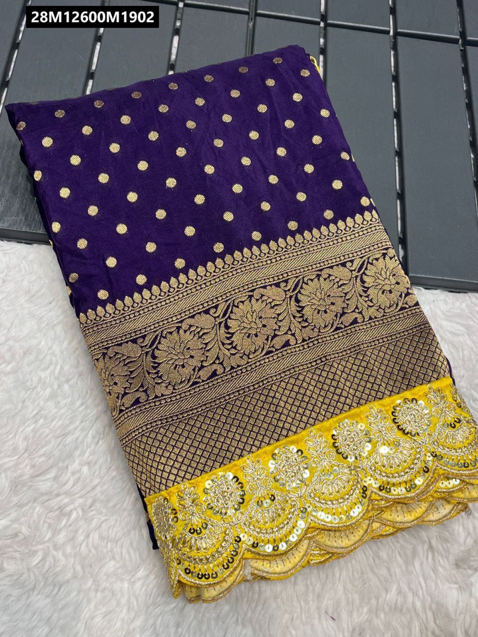 Pure Crepe Khadi Silk Pattu Saree