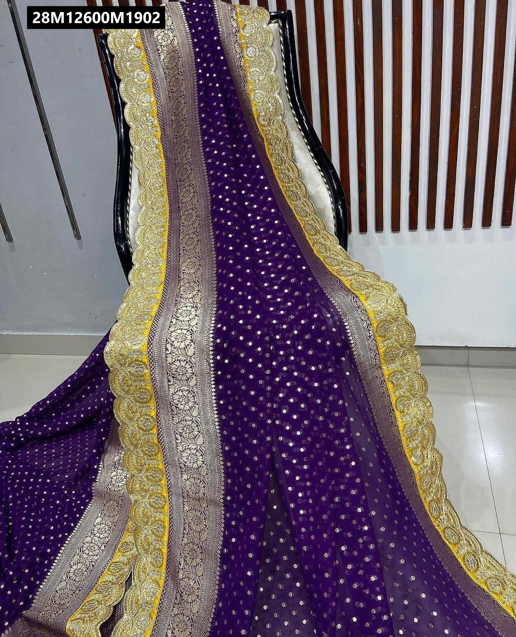 Pure Crepe Khadi Silk Pattu Saree