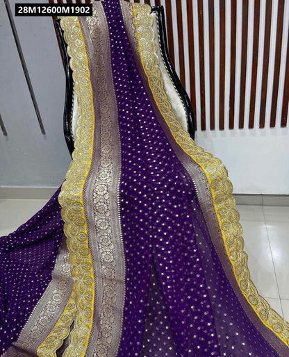 Pure Crepe Khadi Silk Pattu Saree