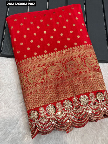 Pure Crepe Khadi Silk Pattu Saree