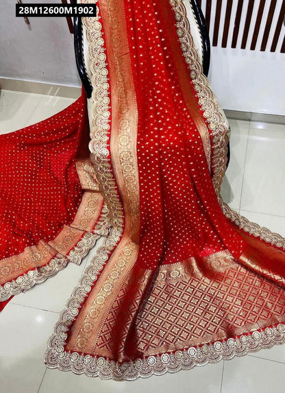 Pure Crepe Khadi Silk Pattu Saree