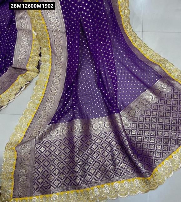 Pure Crepe Khadi Silk Pattu Saree