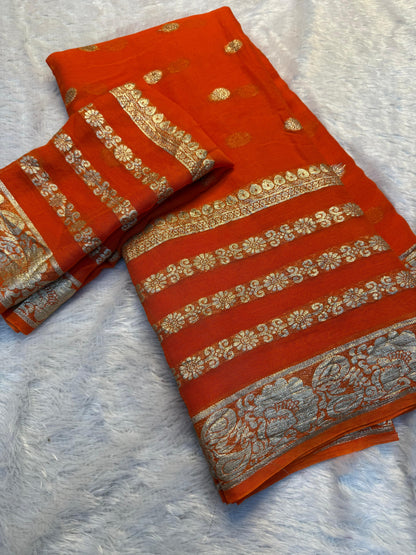 Viscose Georgette Saree