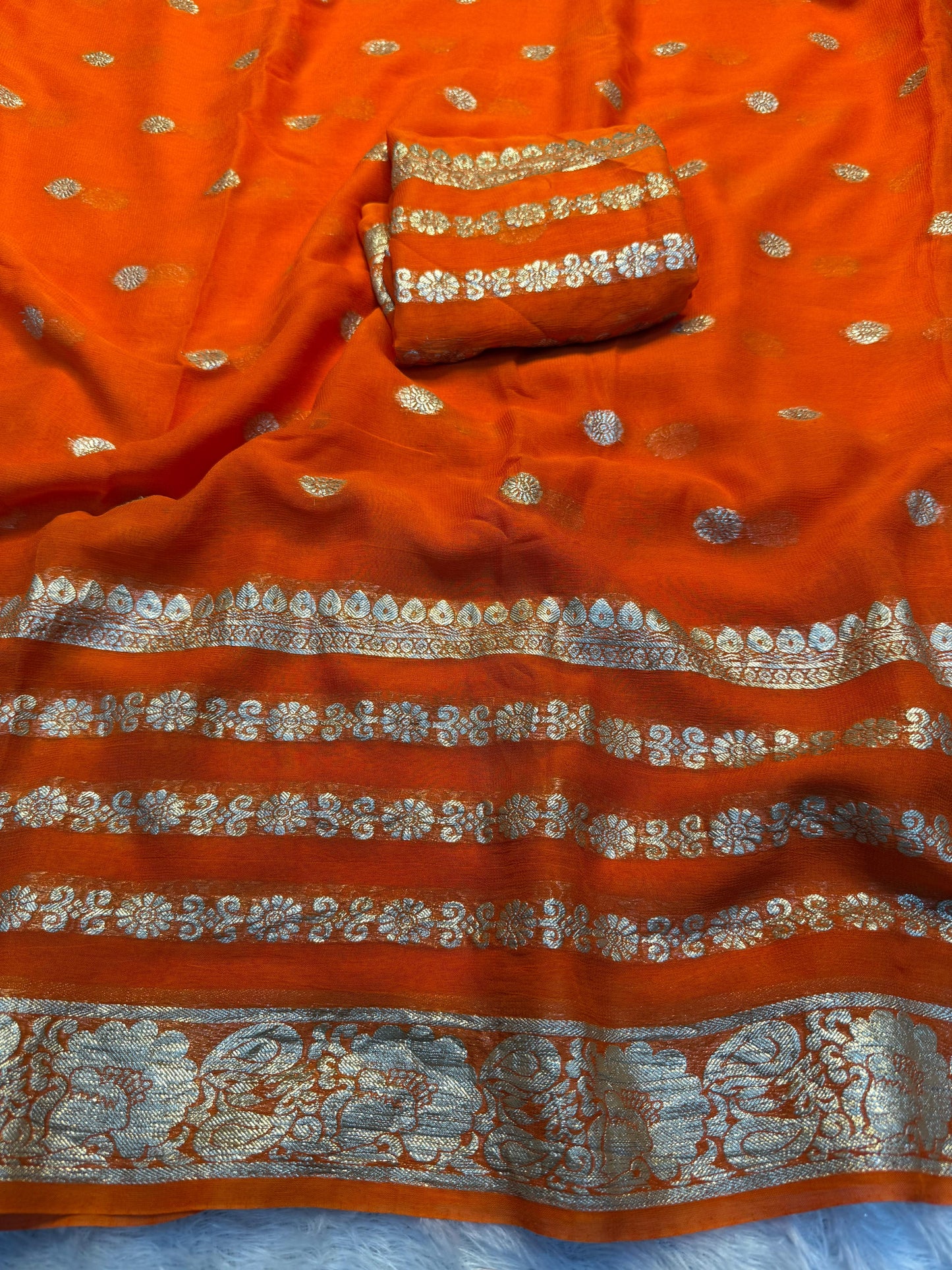 Viscose Georgette Saree