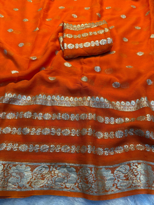 Viscose Georgette Saree