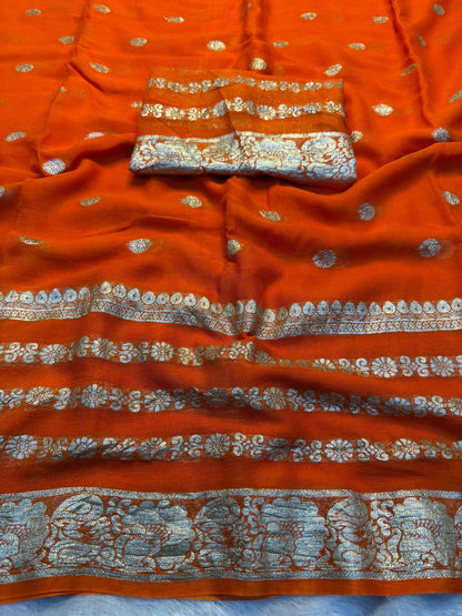 Viscose Georgette Saree