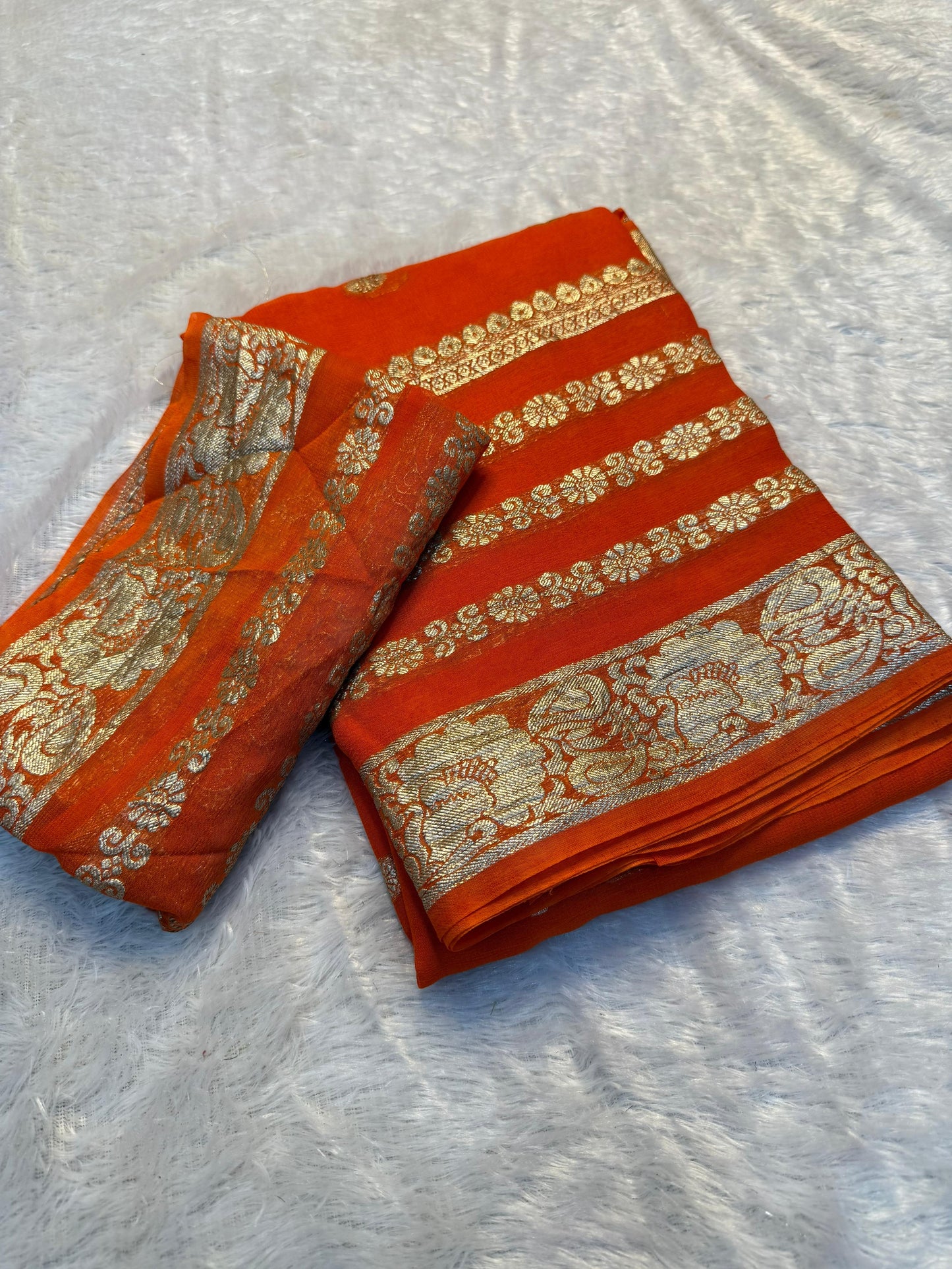 Viscose Georgette Saree