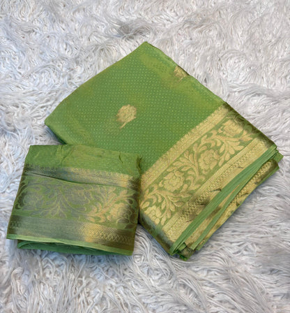 Pure Viscose Crepe Silk Floral Saree