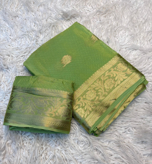 Pure Viscose Crepe Silk Floral Saree