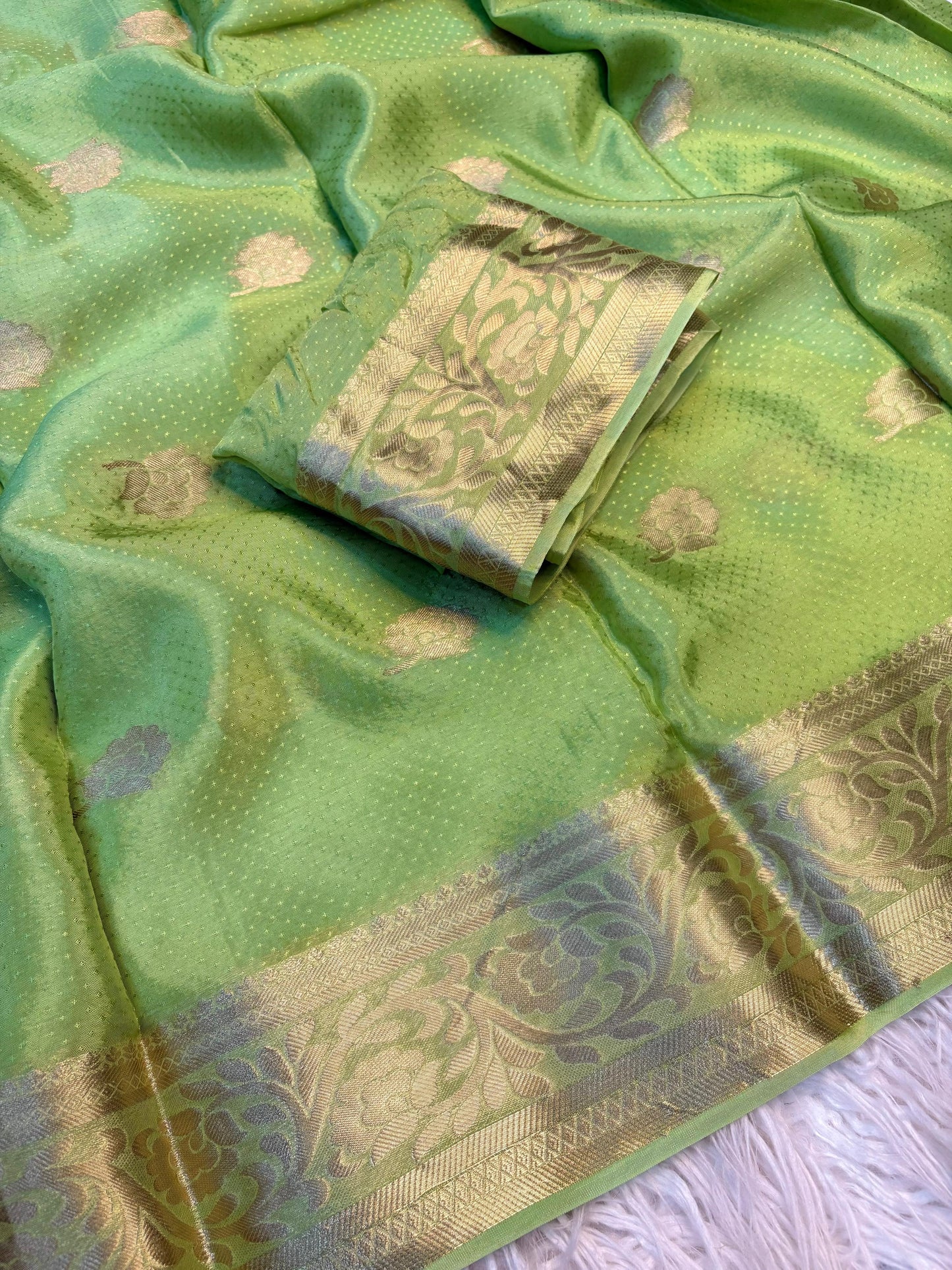 Pure Viscose Crepe Silk Floral Saree