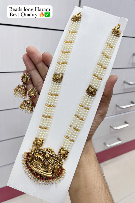Ananta Sayana Lakshmi Beads Haaram
