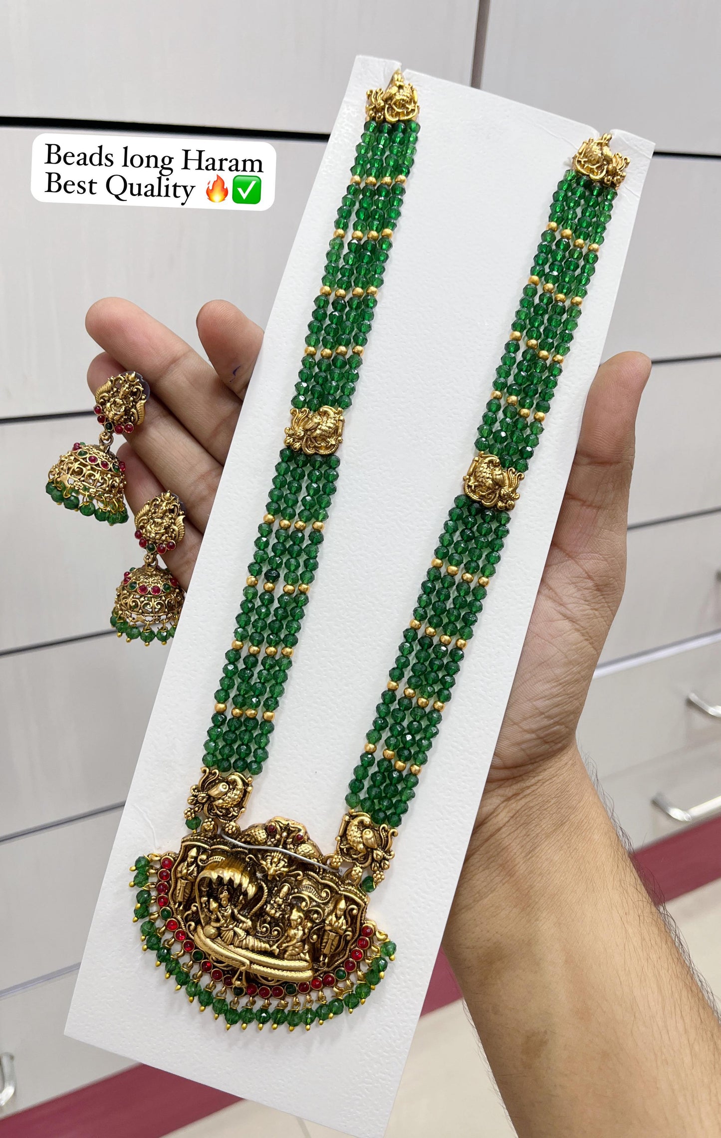 Ananta Sayana Lakshmi Beads Haaram