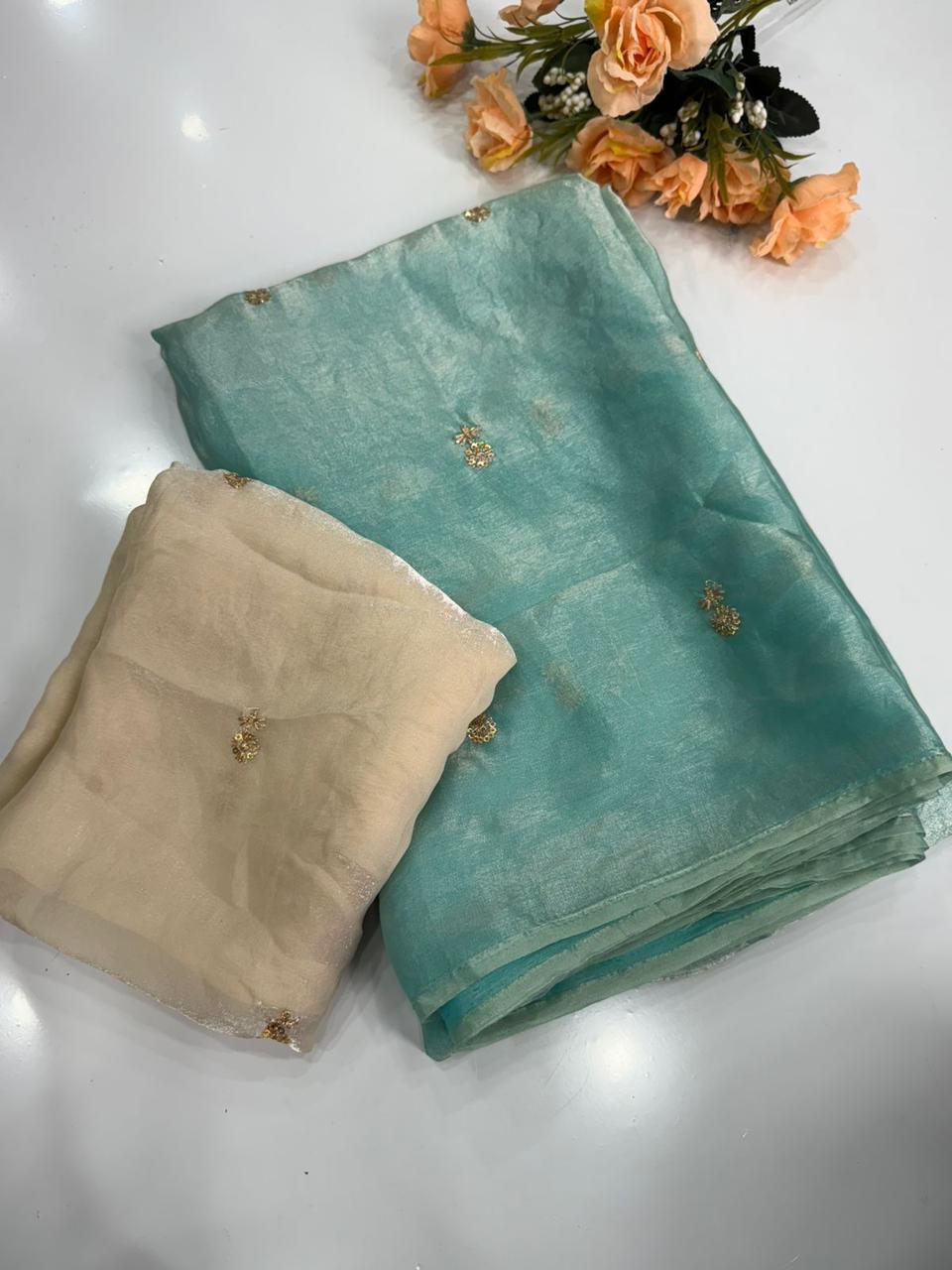 Fendy Satin Space Silk Saree