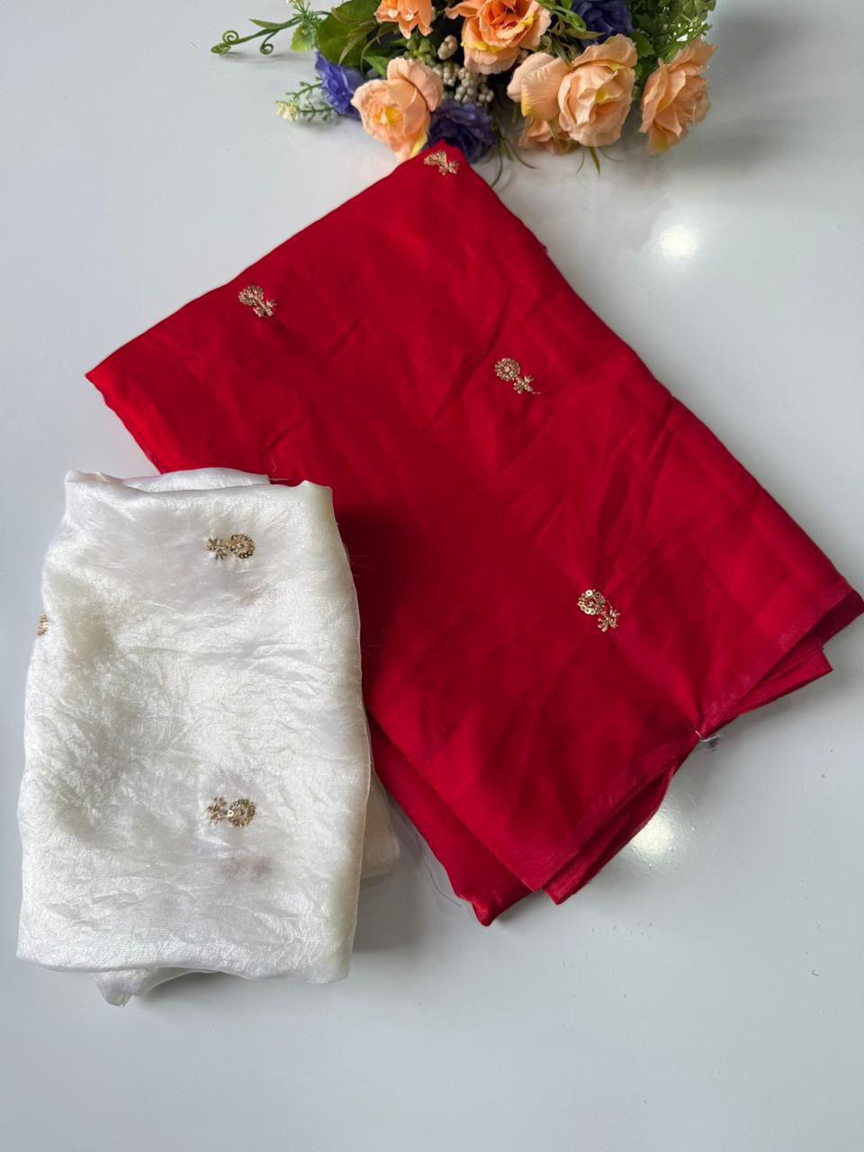 Fendy Satin Space Silk Saree