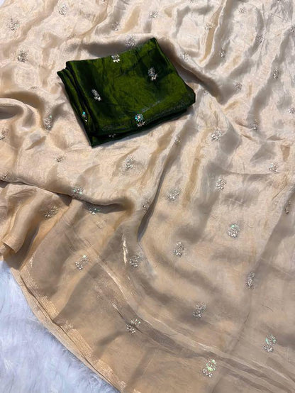 Fendy Satin Space Silk Saree