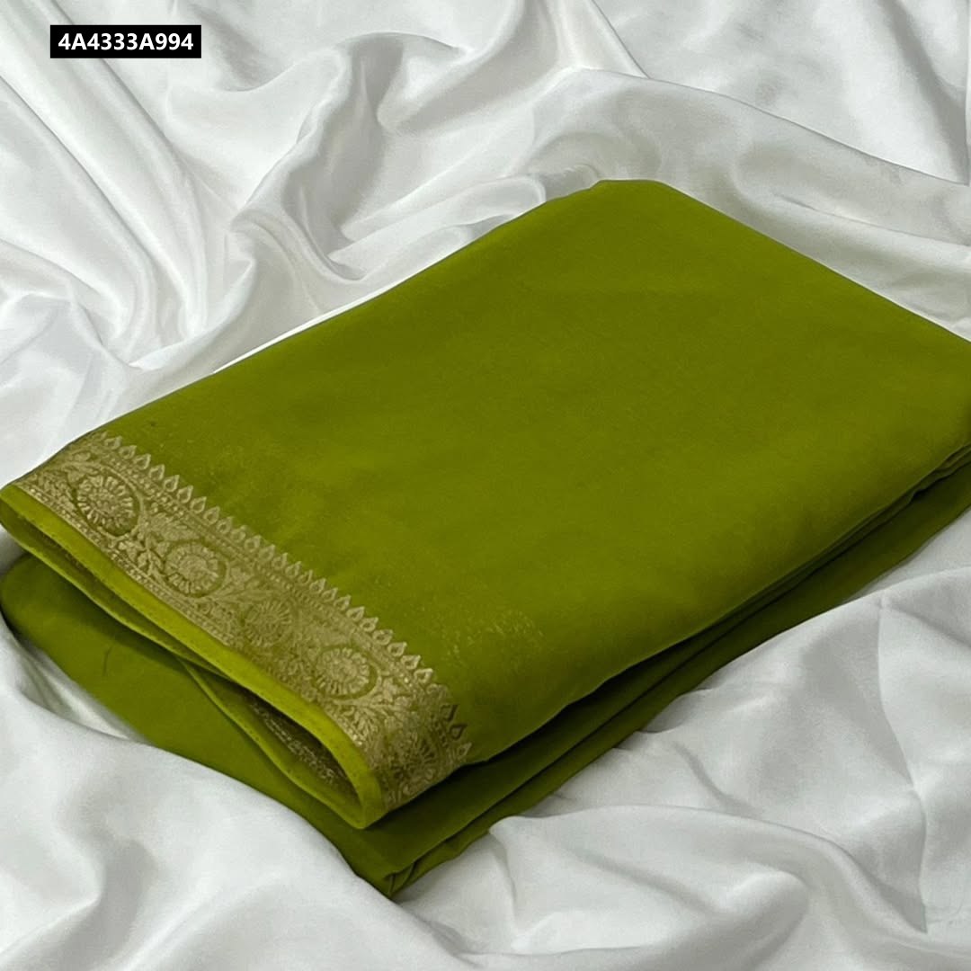 Pure Viscose Silk 2/2 small Fancy Border Sarees