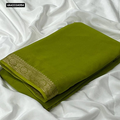 Pure Viscose Silk 2/2 small Fancy Border Sarees