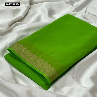 Pure Viscose Silk 2/2 small Fancy Border Sarees