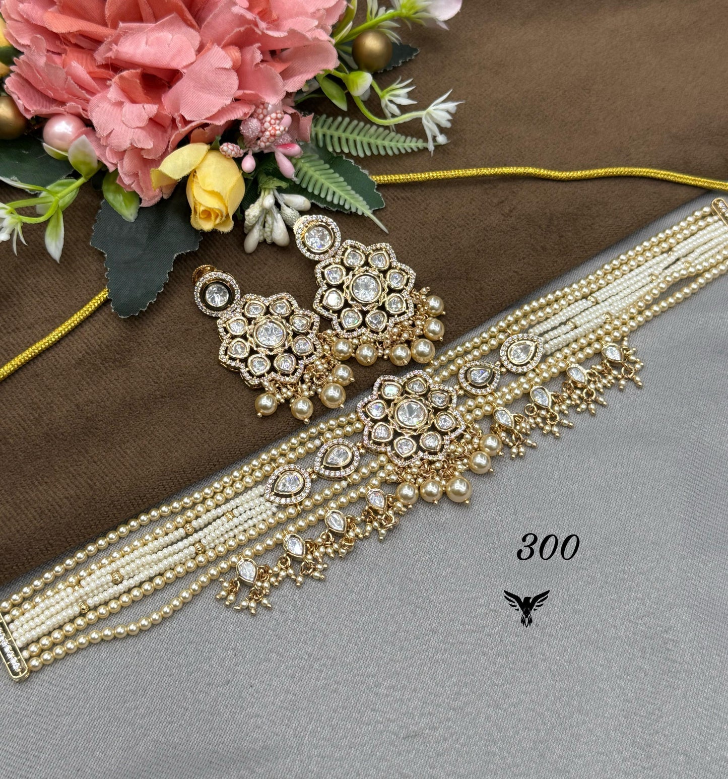 Floral Moissanite Choker