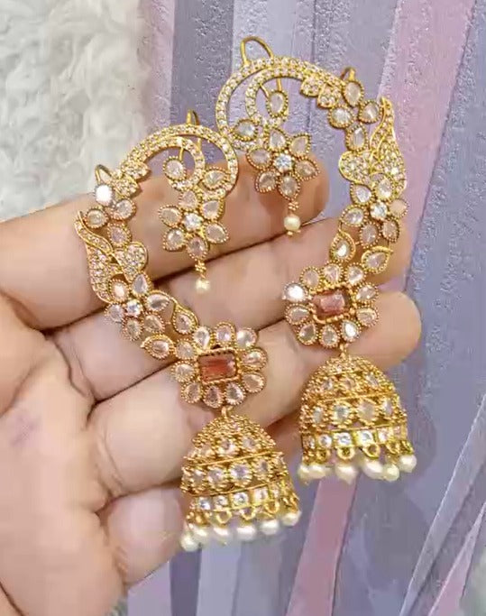 CZ Earclimber Earrings