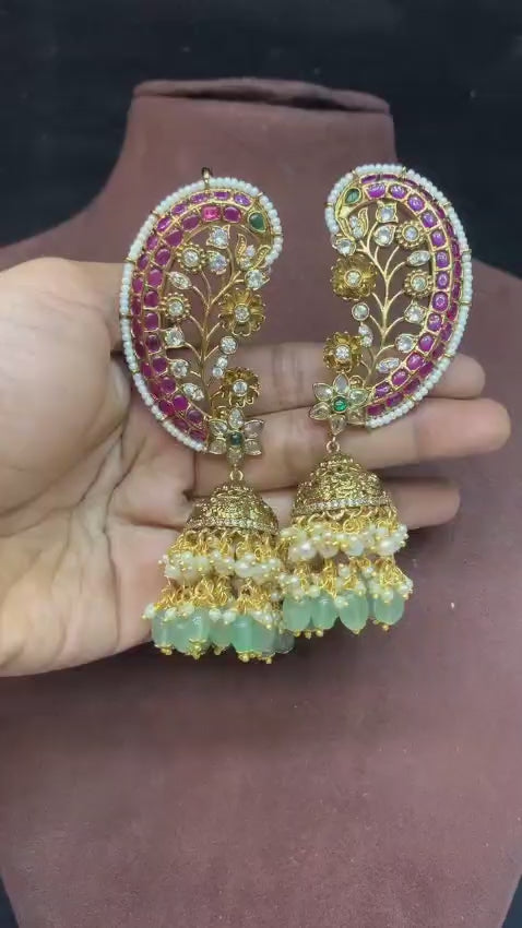 Heavy Floral 2 layer Earclimber