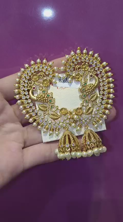 Cz Nemali Earclimber Jhumkas