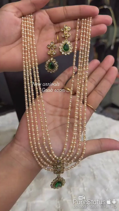 Vaidehi Multi-Layer Pearl haram