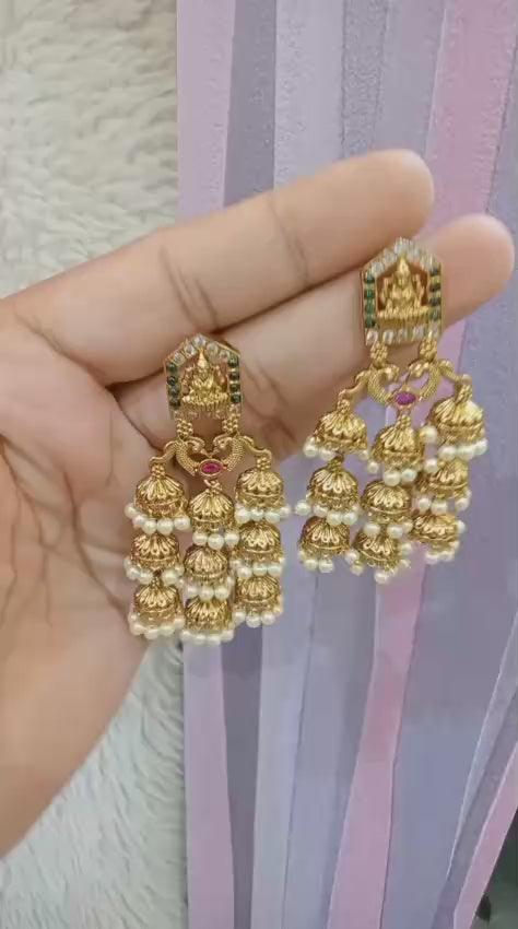 Nakshi Layered jhumkas