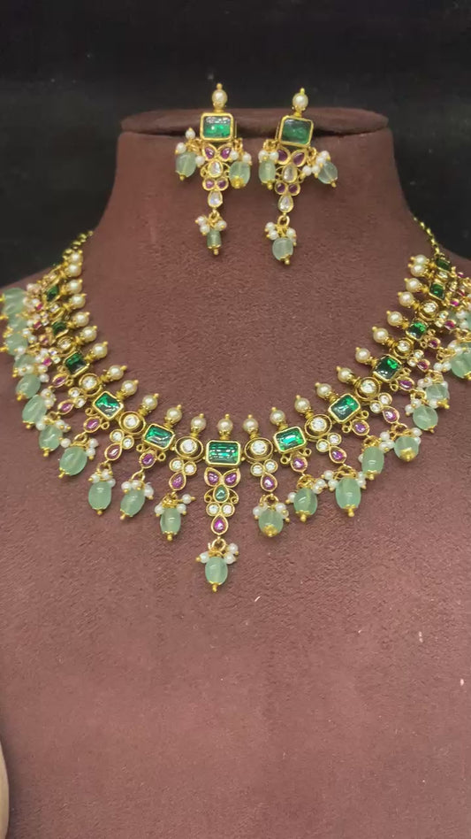 Jadau Style Kemp Necklace