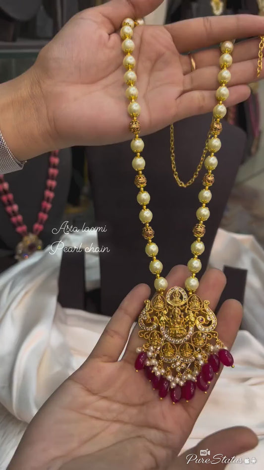 Ashtalaxmi locket Beads Chain