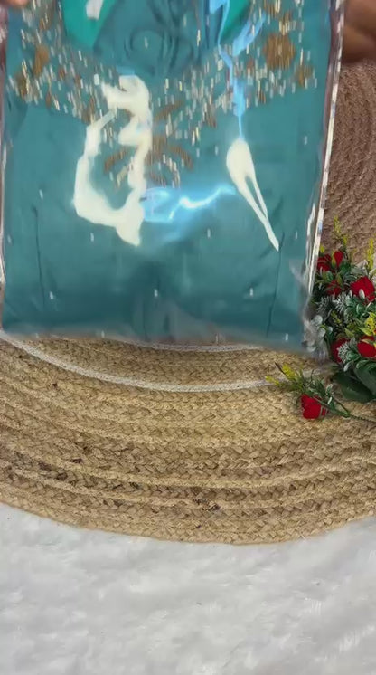 Krishna Handwork Anarkali