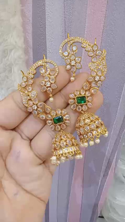 CZ Earclimber Earrings