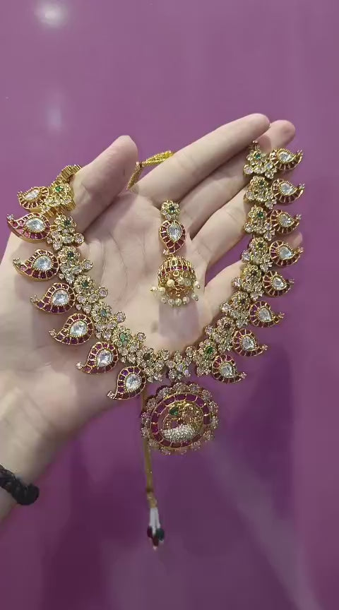 Bridal Jadau Concept Short Mango Haram