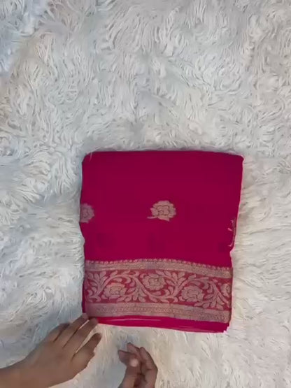 Pure Viscose Crepe Silk Floral Saree