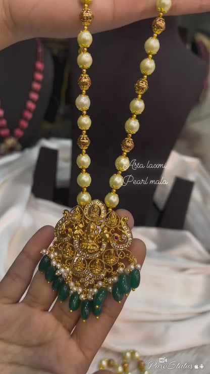 Ashtalaxmi locket Beads Chain