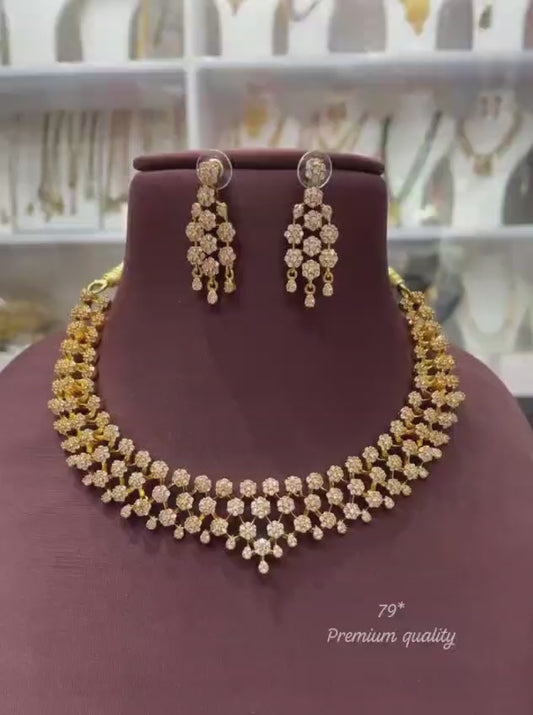 Floral Diamond Necklace